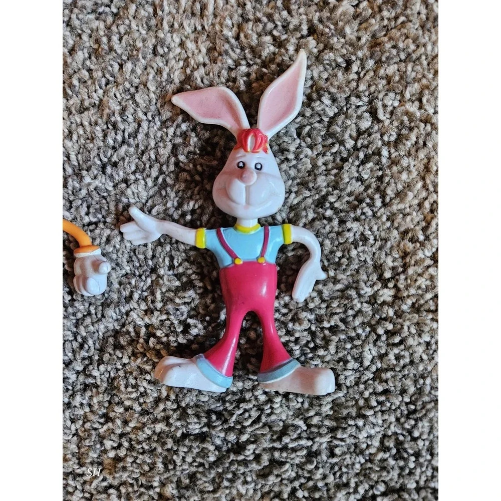 Vintage Bendy Figures Lot Heart Pumpkin‎ Bunny Holiday Magnets Easter Halloween